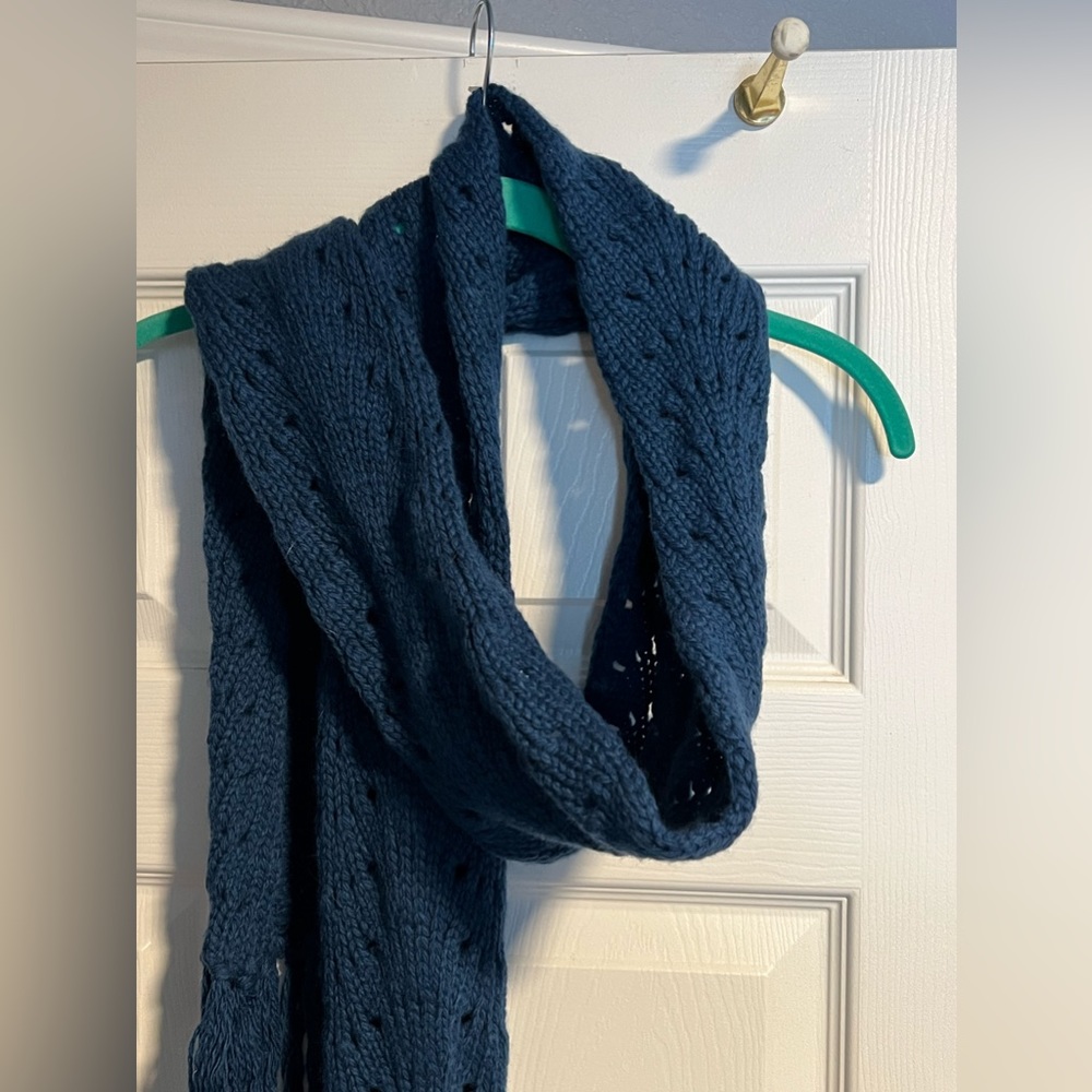 CHAIKEN Wool Scarf in Blue.